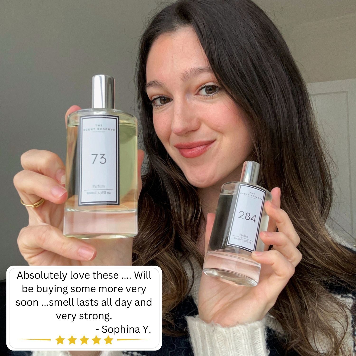 4 x 3.38oz Perfume Bottles