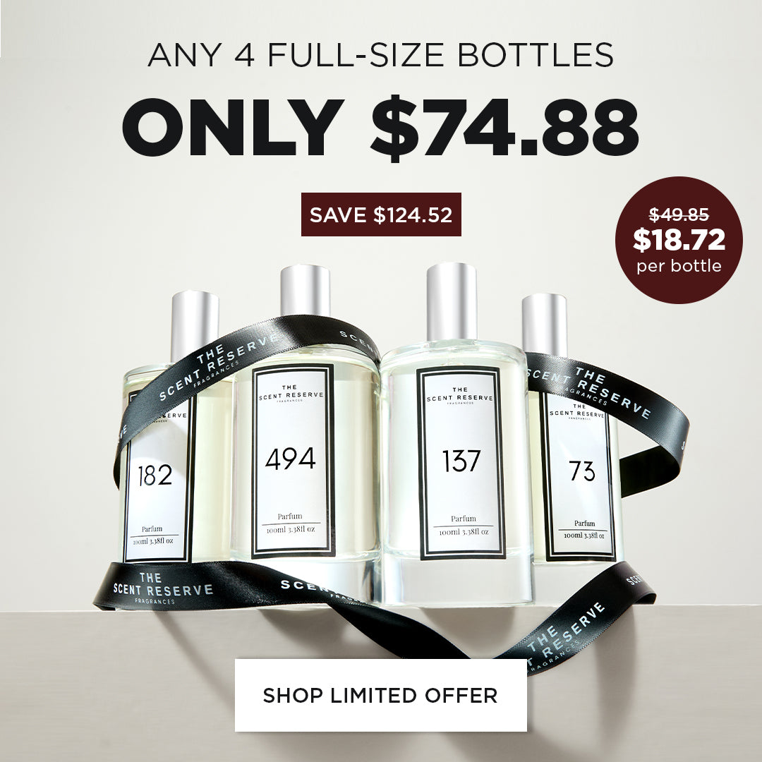 4 x 3.38oz Perfume Bottles