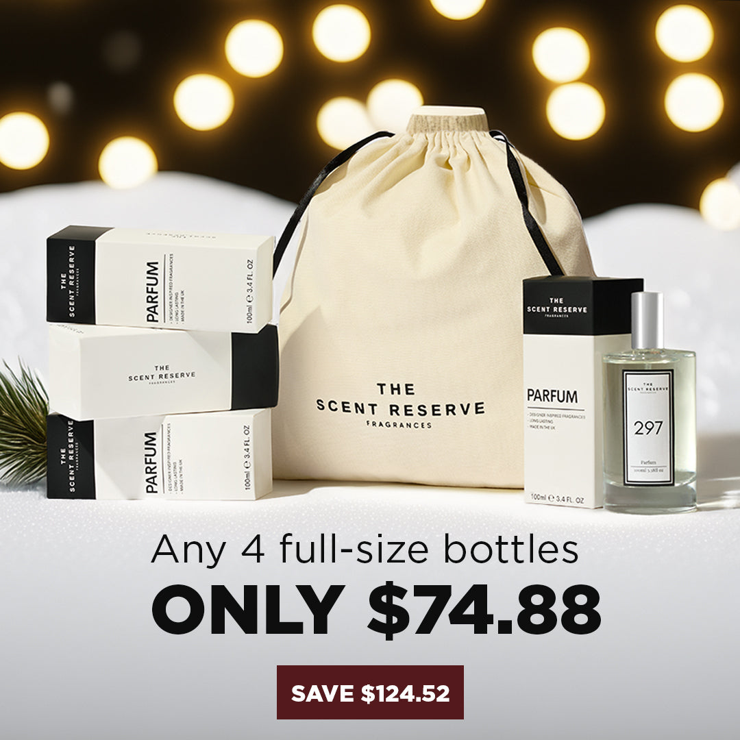 4 x 3.38oz Perfume Bottles